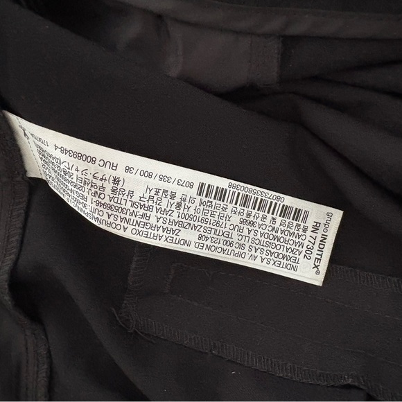 Zara black ankle length slacks pants sz 6 - Picture 16 of 16
